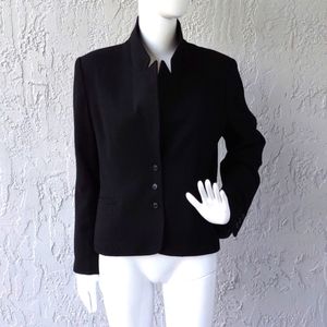 Handmacher Vintage Ladies Pure Wool (3) Button Lux Blazer